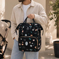 Sac à dos à langer bébé noir